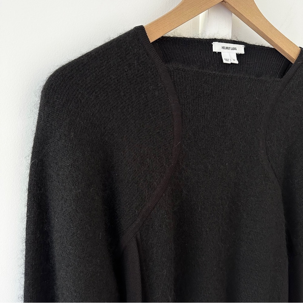 Helmut Lang Black Compact Interlock Pullover Dolm… - image 2